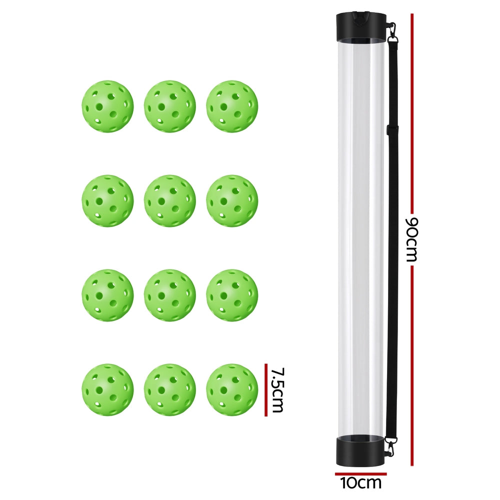 Pickleball Ball Collector with Pickleballs – 12 Pack – 90 cm