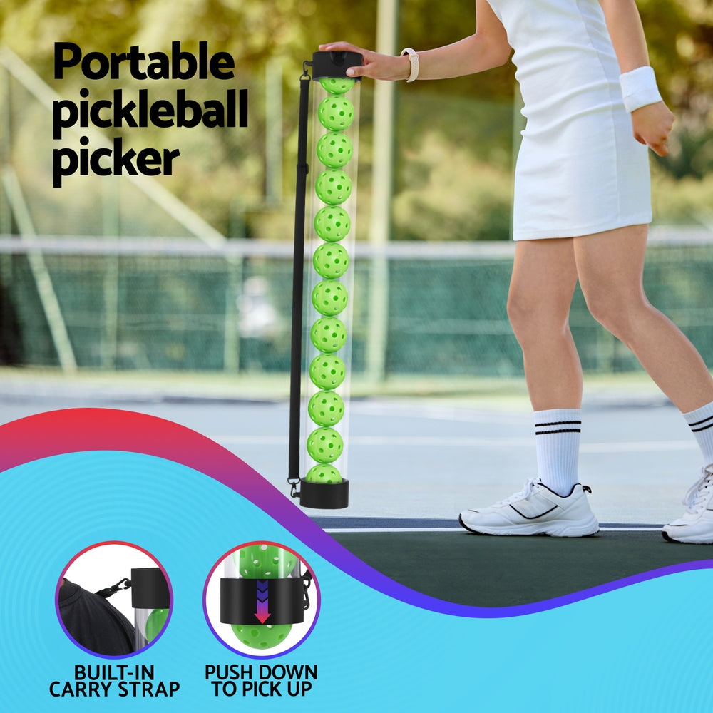 Pickleball Racket Collections Pickleball Ball Collector with Pickleballs – 12 Pack – 90 cm – Oz ...