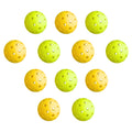 Pickleball Balls – 40 Hole Indoor &amp; Outdoor Balls (12 Pack) – Green/Yellow