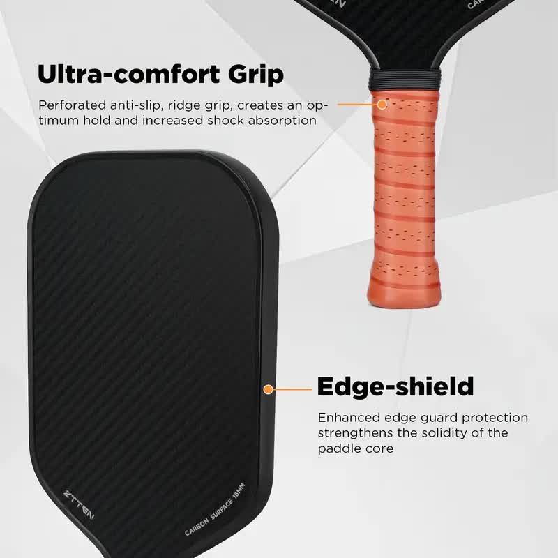 Pickleball Paddle – 3K Carbon Fiber Face with Polypropylene Honeycomb Core